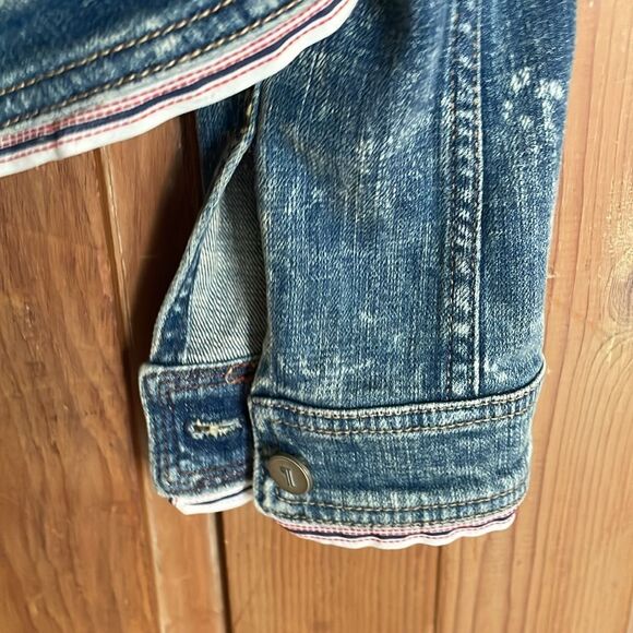 Pilcro & the Letterpress acid wash distressed denim jacket - Picture 6 of 10